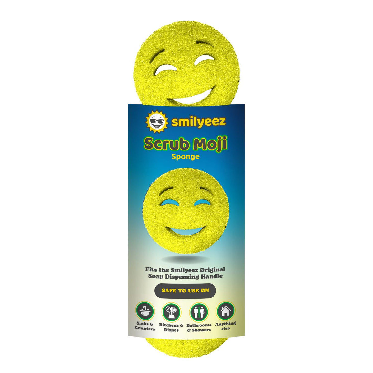 The Original Scrub Moji Temperature-Sensitive Scrubbing Sponge