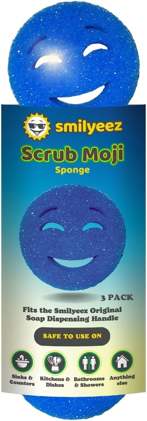 The Original Scrub Moji Temperature-Sensitive Scrubbing Sponge