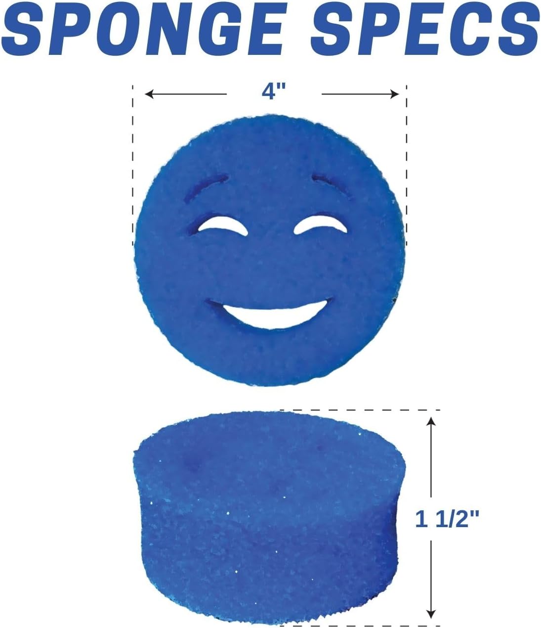 The Original Scrub Moji Temperature-Sensitive Scrubbing Sponge