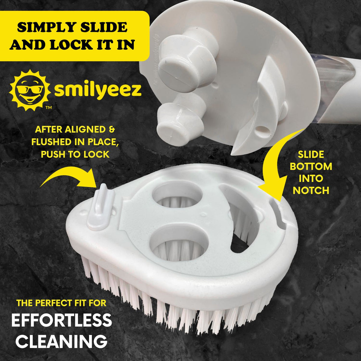 Scrub Moji - Smiling Sponge Handle - Smiling Scrub Brush Combo