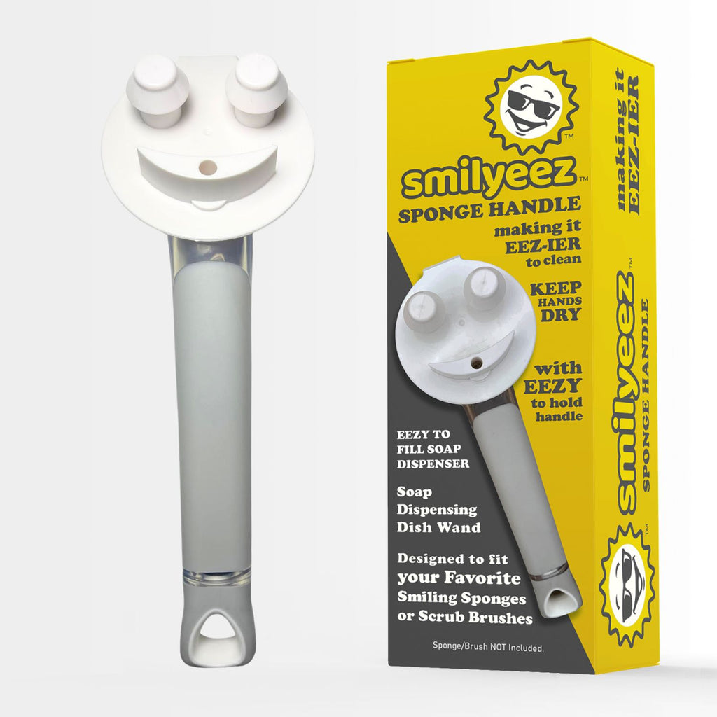 The Original Scrub Moji Smiling Sponge Handle