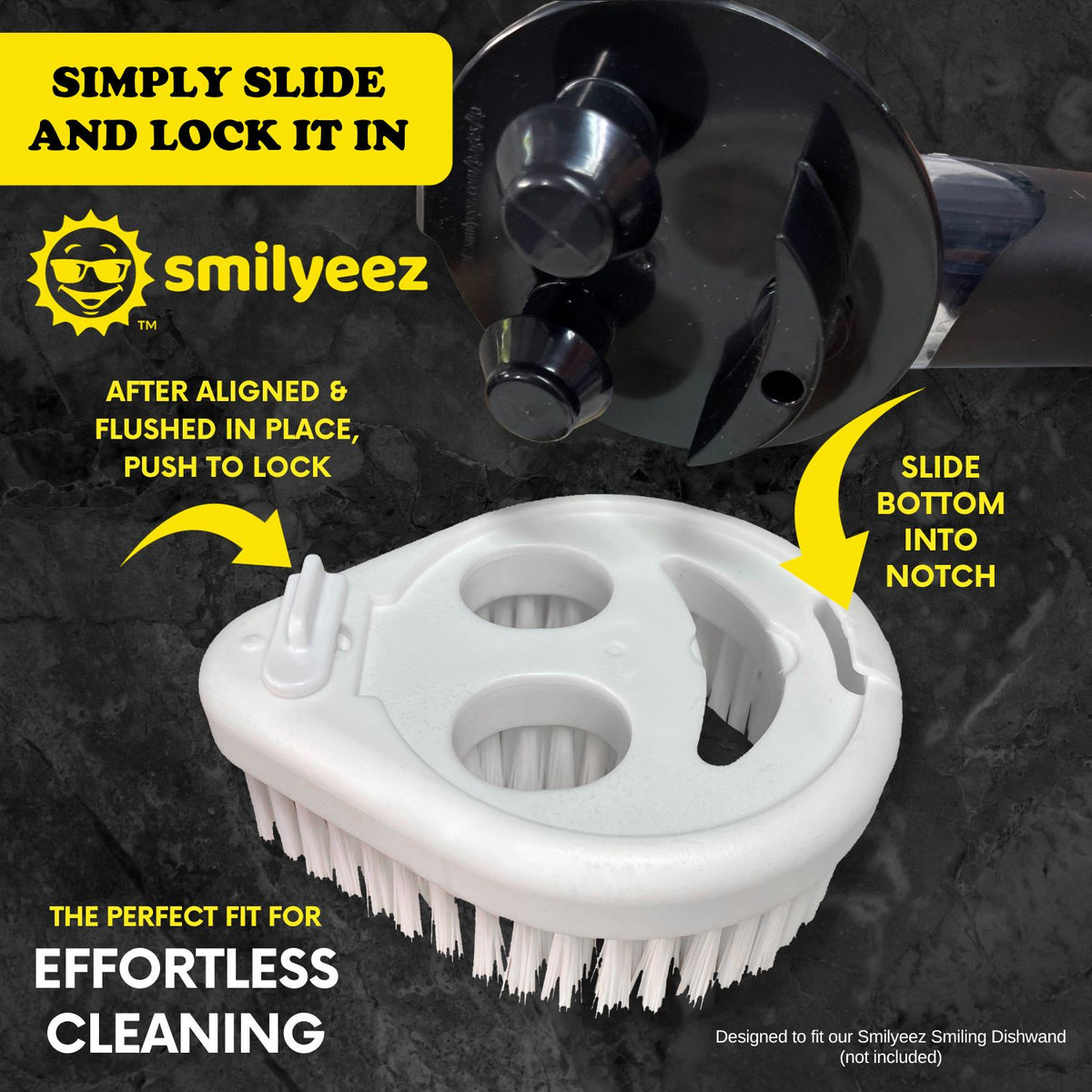 Scrub Moji - Smiling Sponge Handle - Smiling Scrub Brush Combo