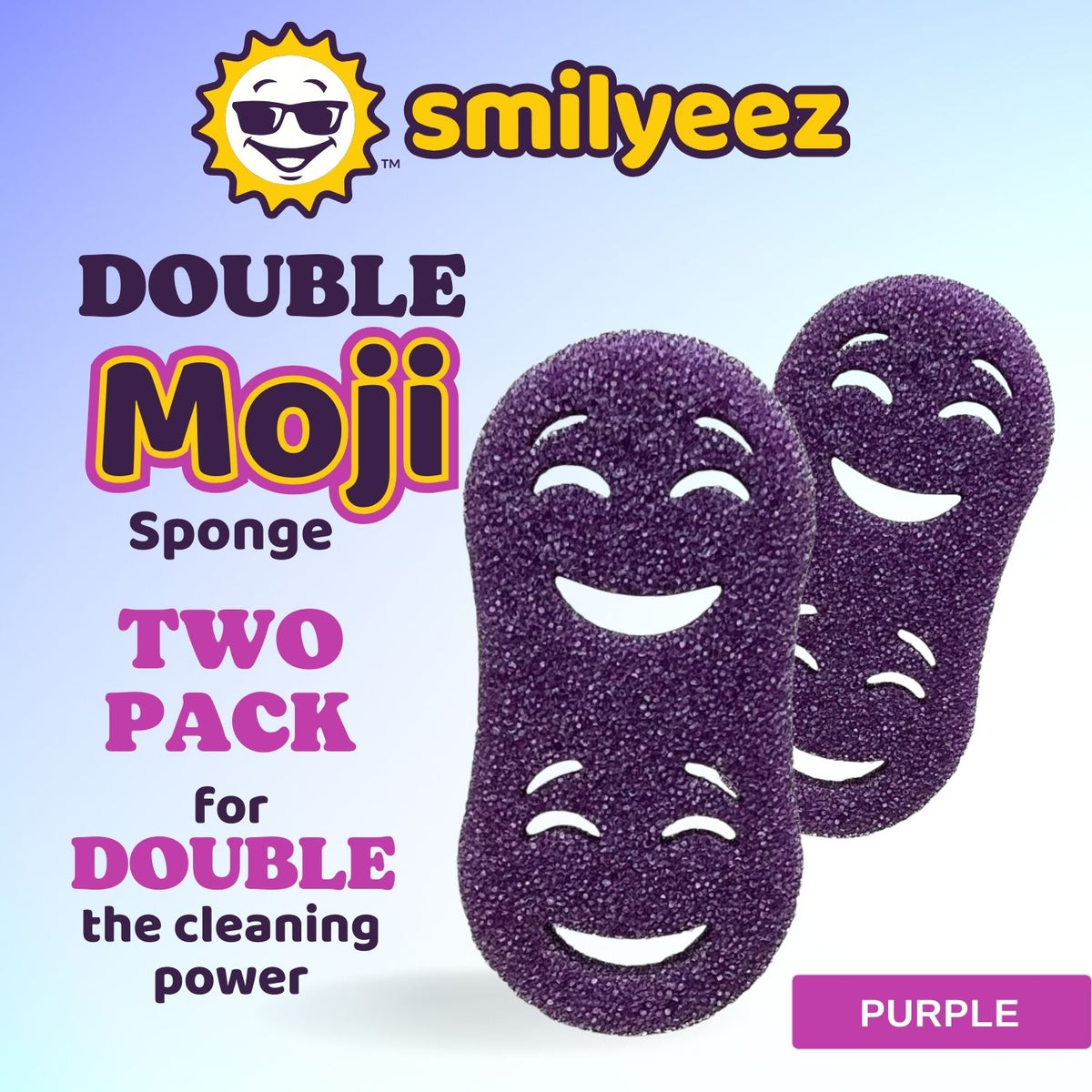 The Original Double Moji Temperature-Sensitive Scrubbing Sponge