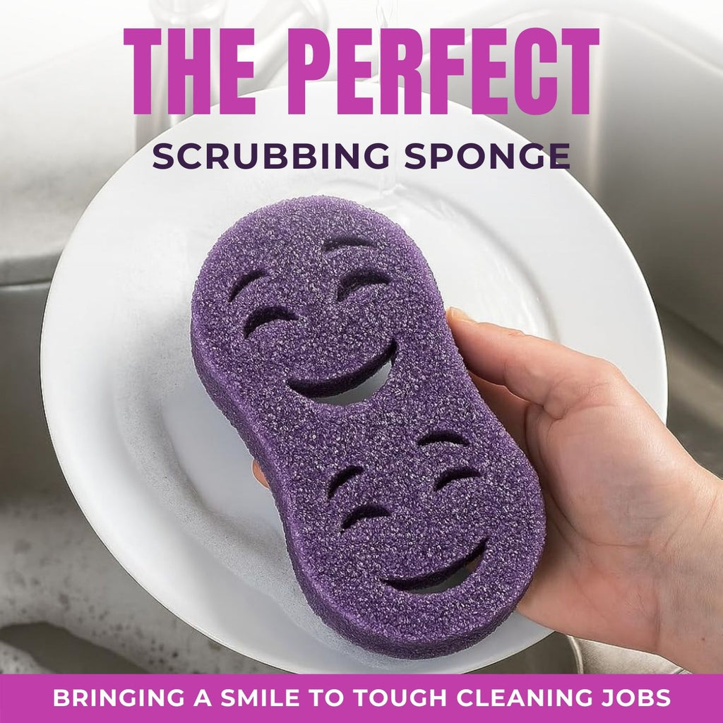 The Original Double Moji Temperature-Sensitive Scrubbing Sponge