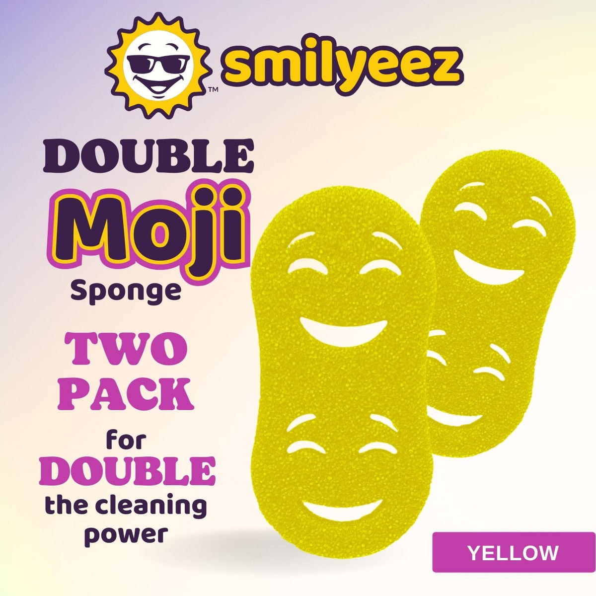 The Original Double Moji Temperature-Sensitive Scrubbing Sponge